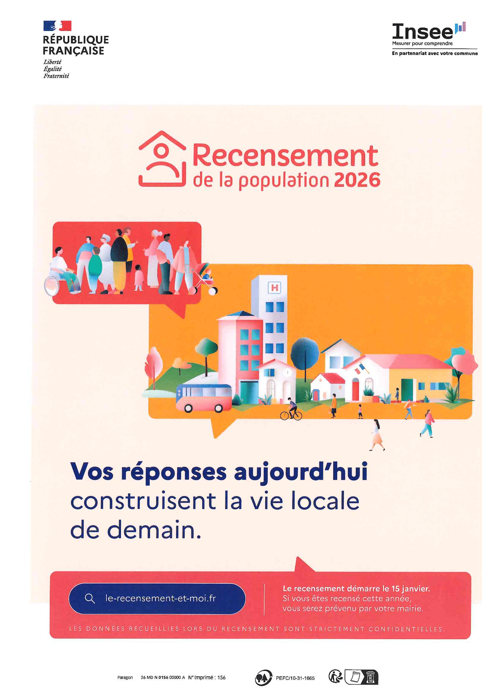 Recensement de la population 2026