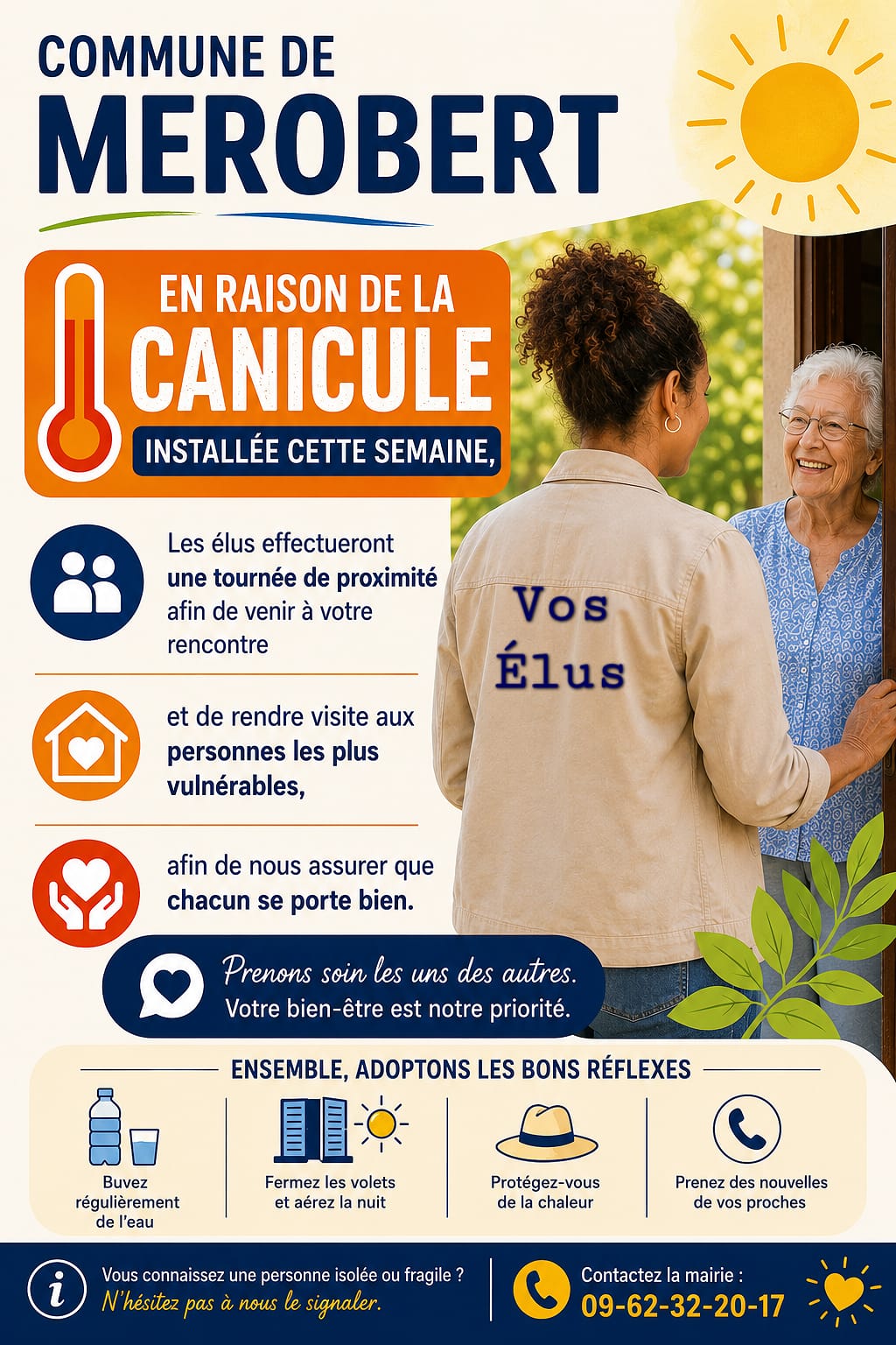 Canicule : Vos élus se mobilisent